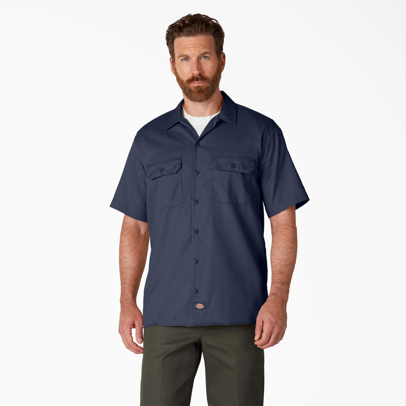 Load image into Gallery viewer, Dickies Original 1574 Short Sleeve Work Shirt - Navy Blue NV
