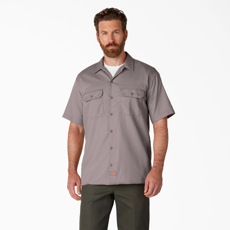 Load image into Gallery viewer, Dickies Original 1574 Short Sleeve Work Shirt - Silver Gray SV
